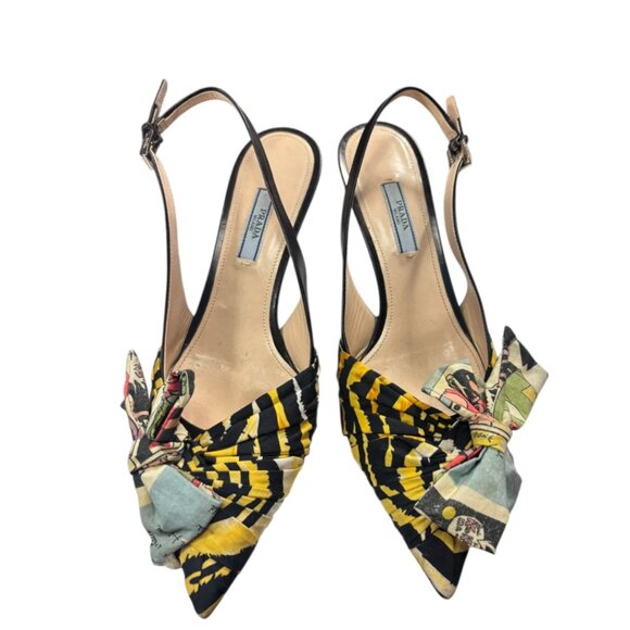 Prada Black + Mutli Shoes, 39 - Picture 2 of 3